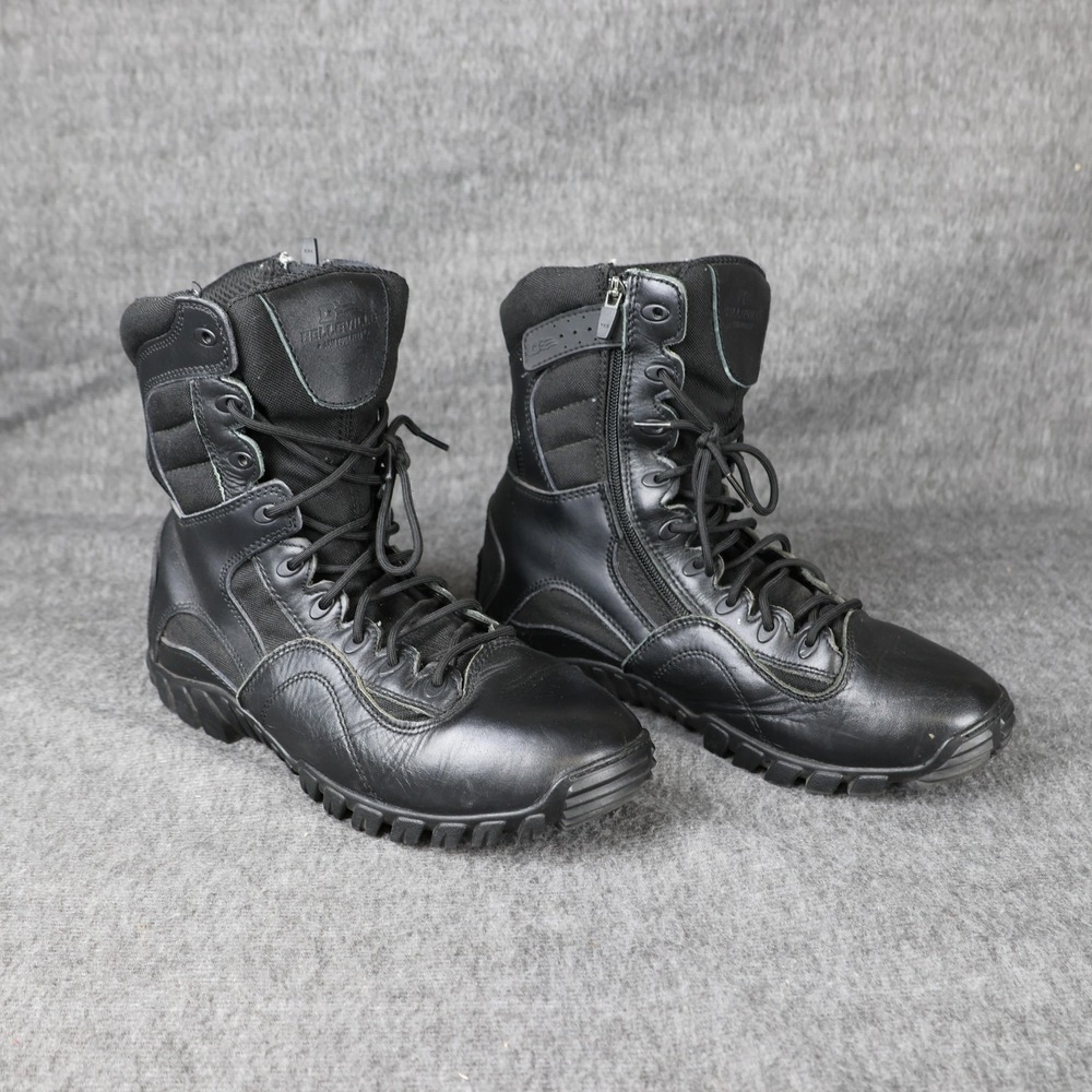 Belleville Boots Mens Size 10.5W Black 2960Z Side Zip Tactical Combat Military